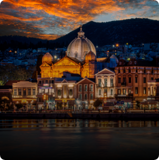 Mytilene castle and waterfront, Lesvos capital